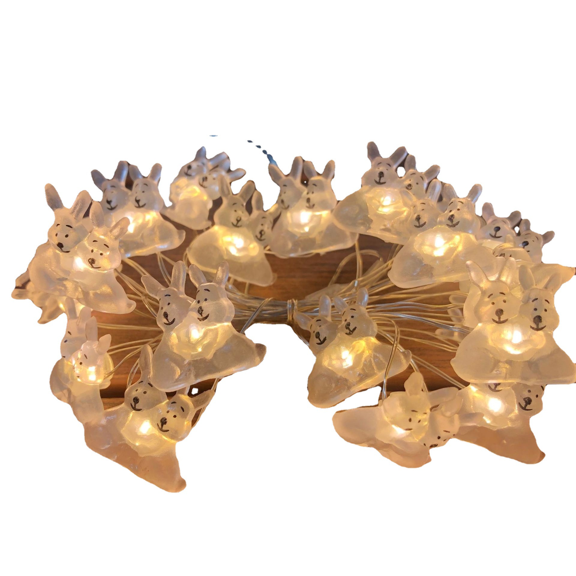 LED copper wire modeling lamp Easter Carrot Rabbit chicken Luminous Lamp string decorative lamp copper wire lamp string colored lamp