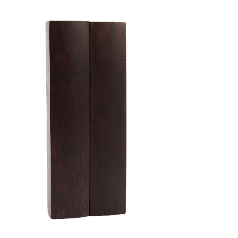 Factory wholesale black Catalpa wooden ruler paperweight practice calligraphy Xuan paper ruler pressure ruler paper student paperweight
