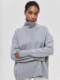 050 cross-border women's clothing New Amazon popular sweater European and American loose half turtleneck autumn and winter Russian sweater
