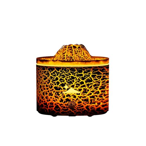 New volcanic lava night light aromatherapy machine home bedroom sprayer simulation desktop smoke ring flame humidifier
