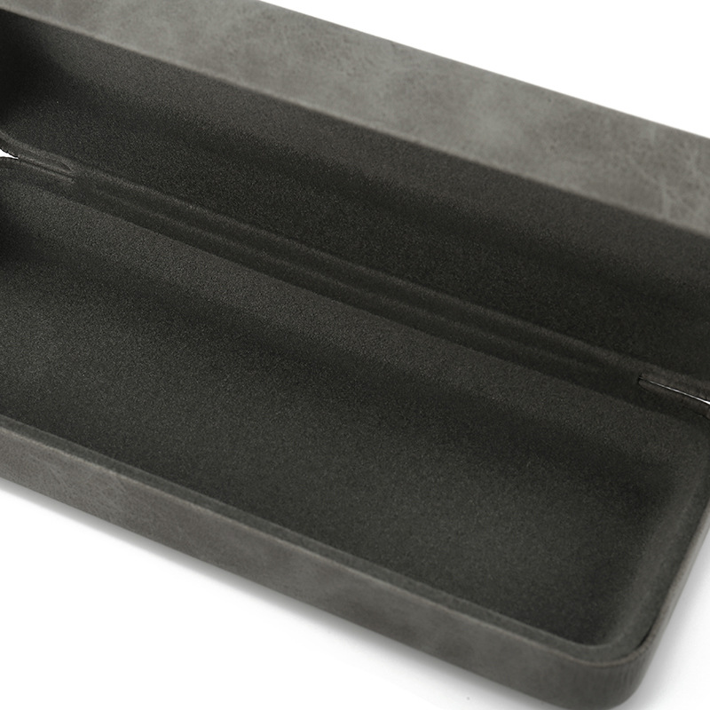 2022 New cortical iron box myopic glasses box gift box for men and women with the same trend flocking glasses box