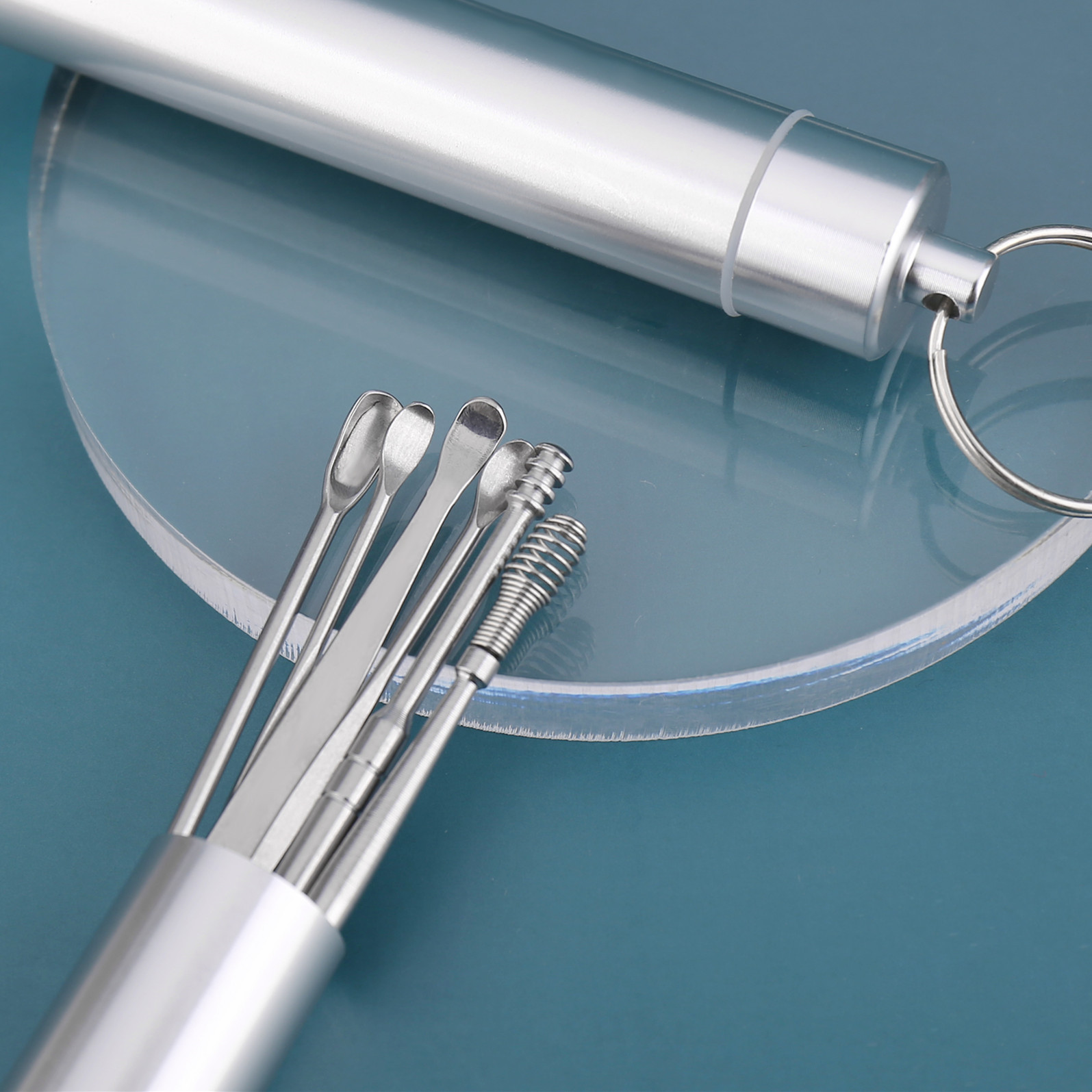 Stainless steel ear pick wholesale ear pick tool ear pick ear pick full set ear pick suit six-piece set