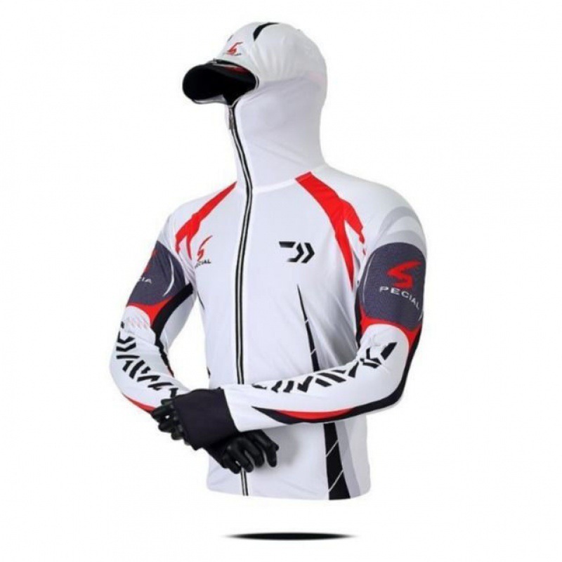 Outdoor Clothes New Outdoor Fishing Clothes Ice Silk Breathable Summer Long Sleeve Hooded Fishing Climbing Pants Men's Suit