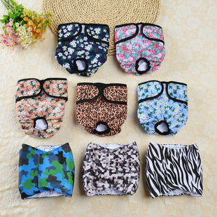 2021 new male and female dog color physiological pants Teddy menstrual safety pants dog hygiene diaper pet diaper