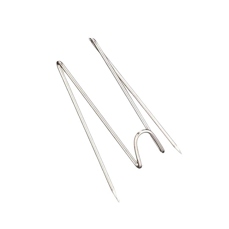 Cross-border in stock stainless steel hook W double pointed hook curved double hook home decoration wall fabric Portable Hook