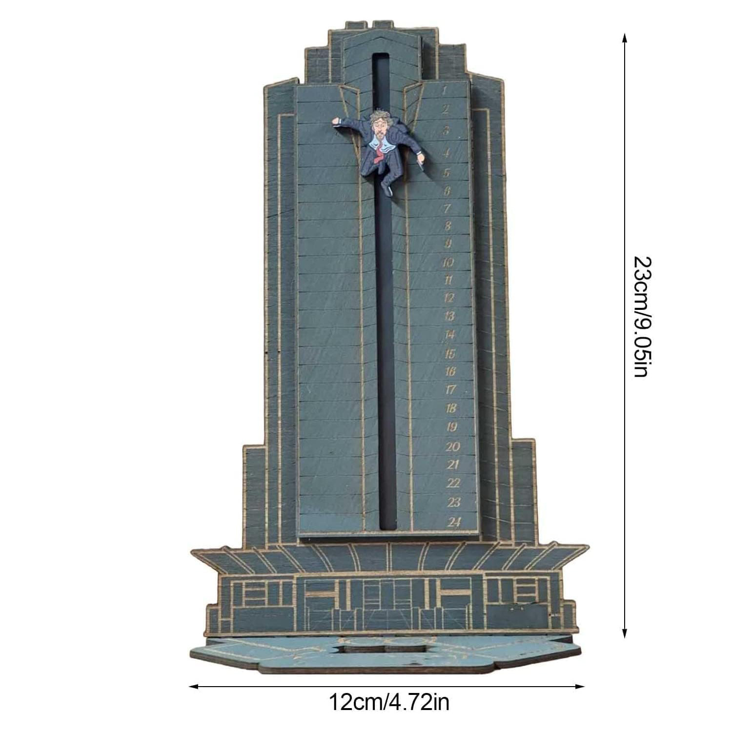Cross-border Christmas advent calendar, European and American creative Christmas die-hard high-rise building advent calendar ornaments