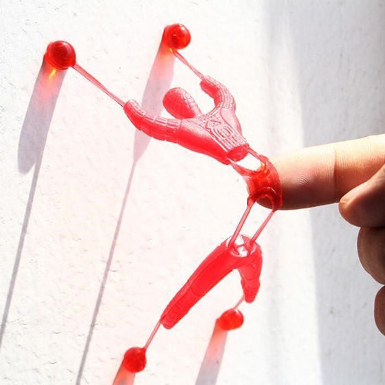 Decompression Somersault Climbing Wall Spider-Man Venting Artifact Sticky Hand Tricky Sticky Spider-Man Children's Small Toy