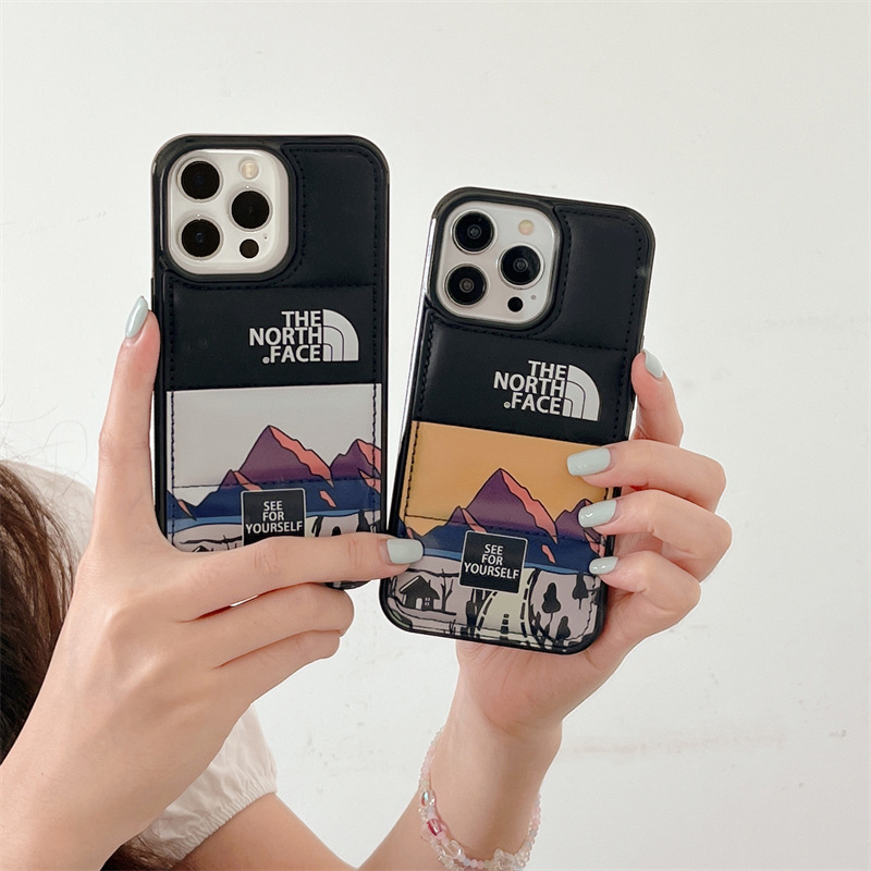 創意公路北面適用iPhone15promax手機殼iPhone14Pro全包羽絨服11