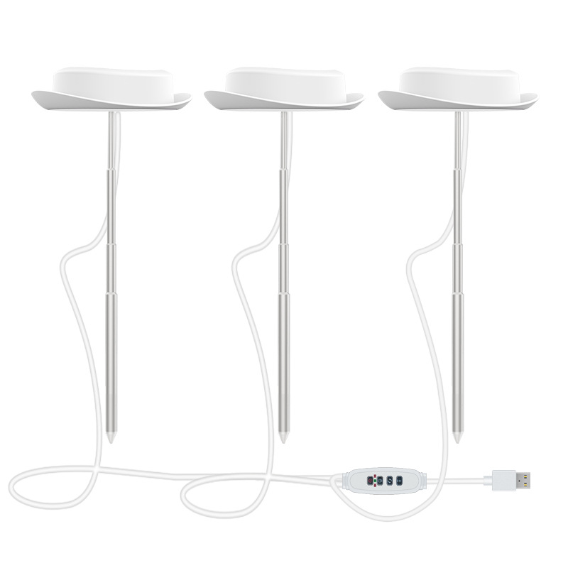 Amazon LED Cowboy Hat Plant Growth Light USB dimming timing green plant flowers Full Spectrum fleshy light