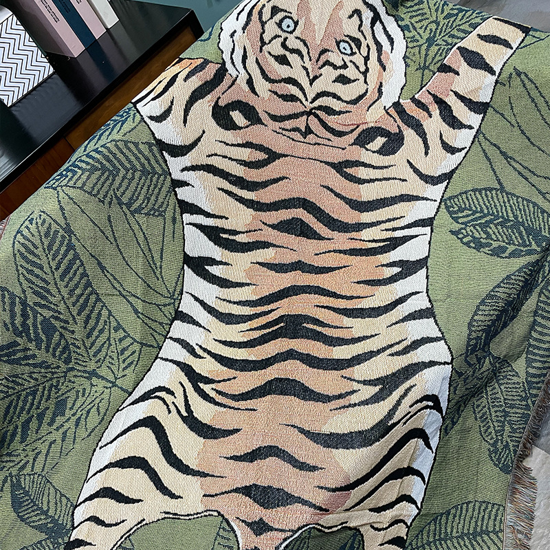 Sofa Blanket Air Conditioning Blanket Nap Office Simple Modern Knitted Blanket Sofa Towel Model Room Living Room Decoration