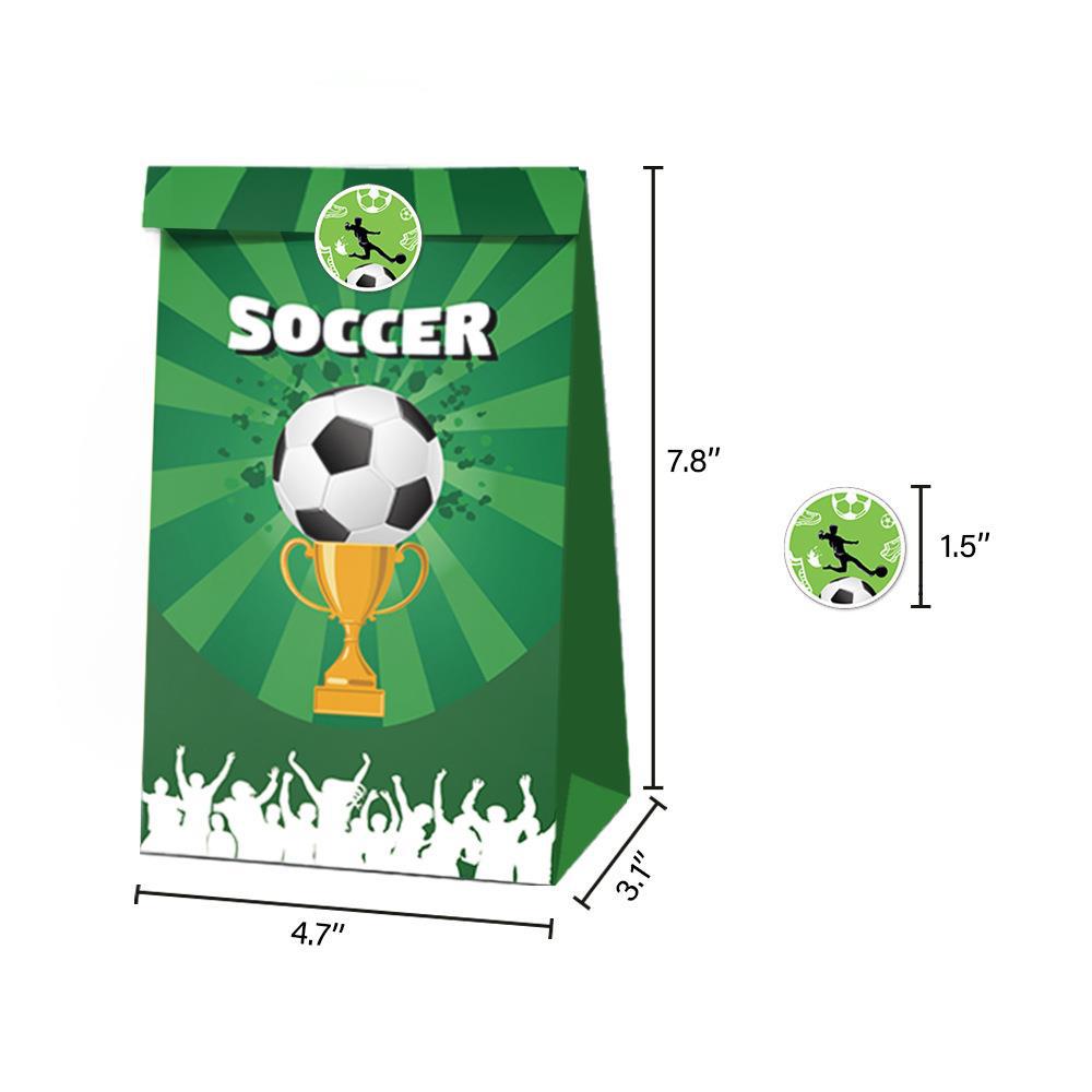LB018 Amazon wish paper bag football ball sports party tote bag football candy bag gift paper bag