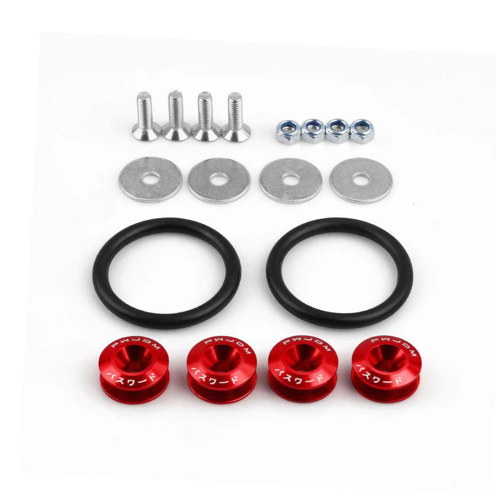 JDM car front and rear bumper reinforcement washer surrounding reinforcement screw surrounding modification color double-layer gasket surrounding buckle