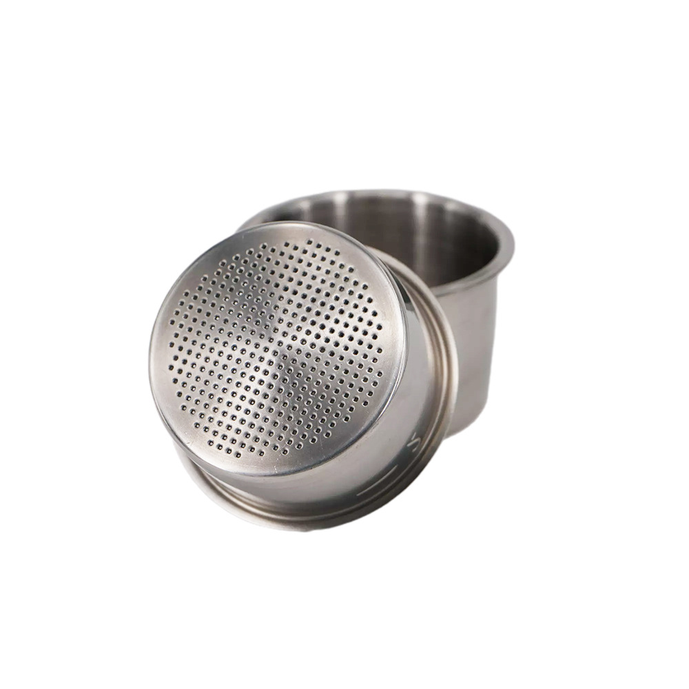 51 high pressure coffee machine single cup double cup 4 cup filter porous pressureless American stainless steel single layer powder tank powder