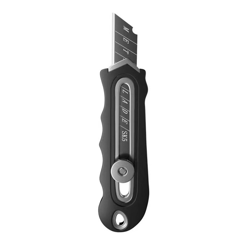 Factory wholesale plastic coated stainless steel art knife heavy-duty all-steel wallpaper knife holder industrial grade unpacking knife paper cutting knife