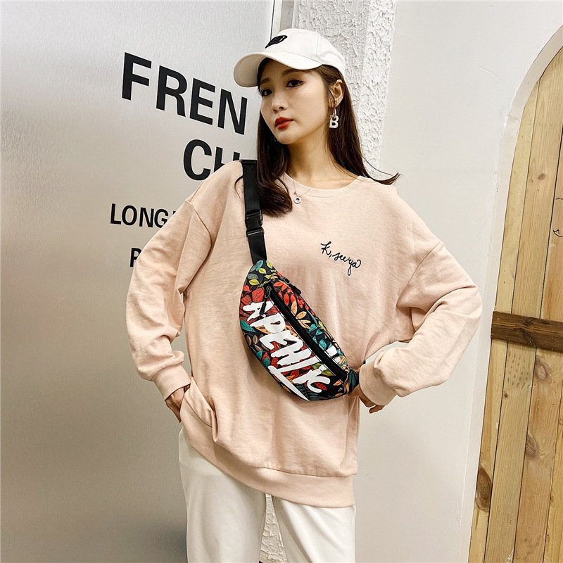 New Fashion Brand Men's and Women's Chest Bag Single Shoulder Crossbody Bag Single Shoulder Bag Motorcycle Korean Style Casual Small Waist Bag Men's Bag Fashion