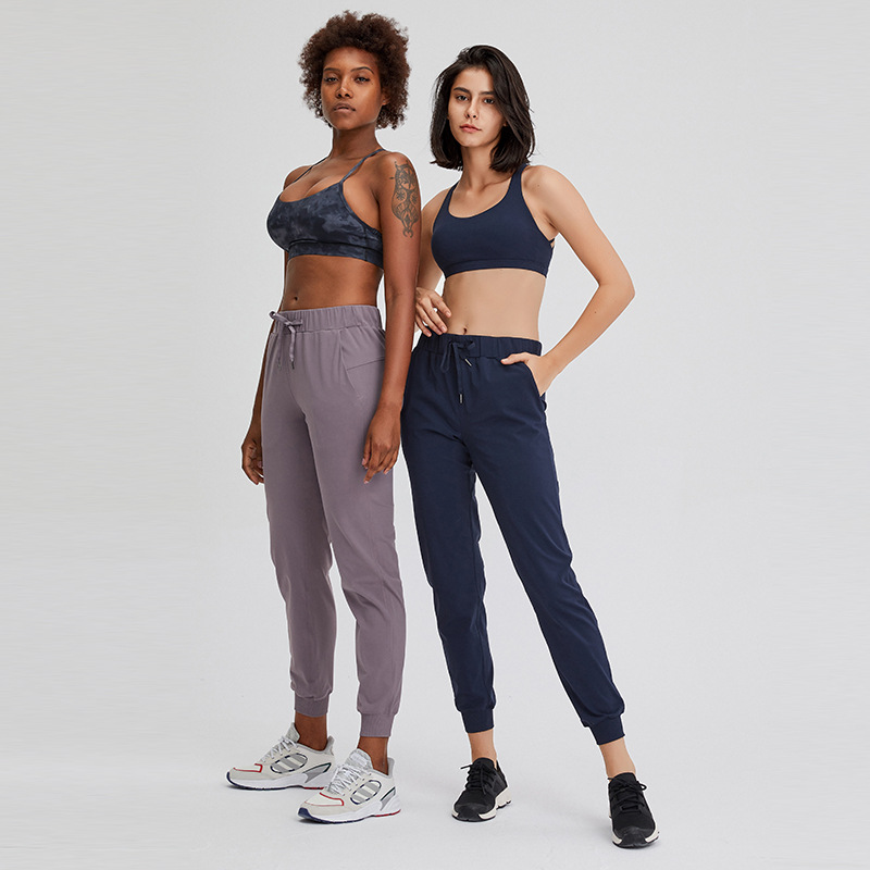 A generation of spring new yoga pants high waist lace-up loose casual toe running sports fitness pants women