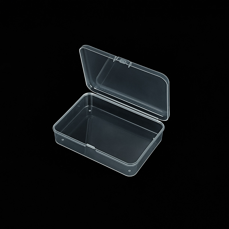 10.5 Rectangular Clamshell Storage Box Transparent Storage Box for Bank Card Ring Earring Necklace Storage Box