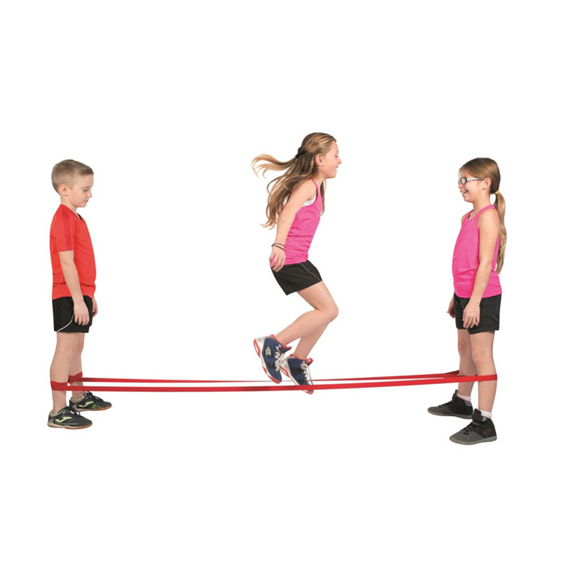 Rubber Band Jumping Rope for Children High Elastic Durable Elastic Band Collective Multi-person Long Rope Jumping Rope Household Sports Jumping Rope