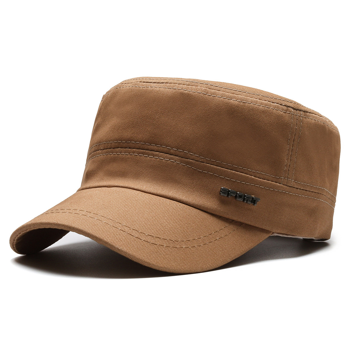 Four Seasons New Style Hat Men's Casual Twill Cotton Flat Cap Simple Flat Cap Elegant Sunshade Baseball Cap