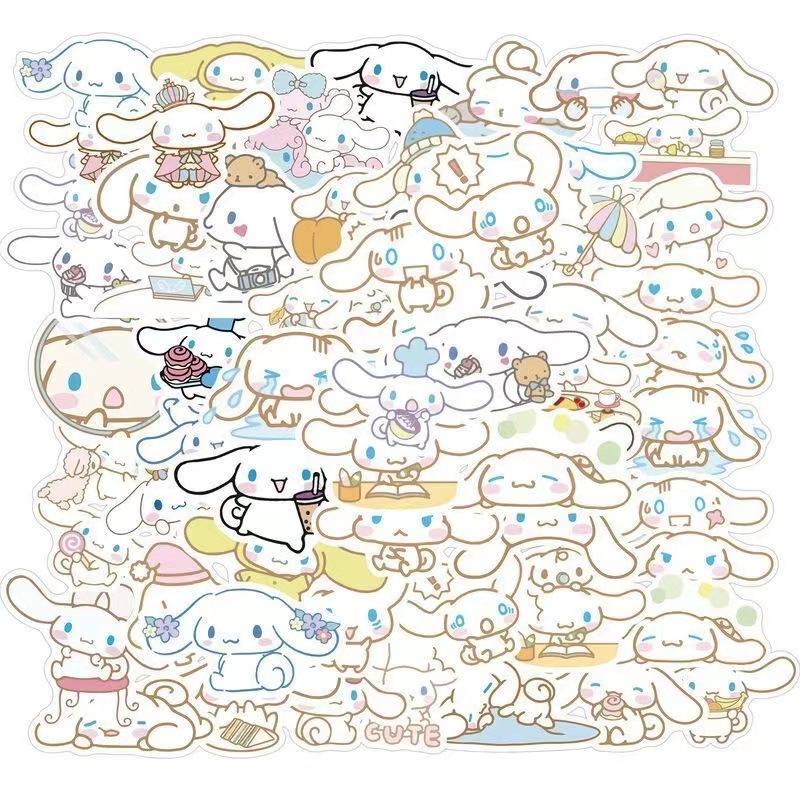 100 cartoon coolomi stickers do not repeat Ultraman Qashu cat student stationery small stickers wholesale