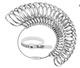 0-13 alloy beauty circle beauty white measuring belt with logo