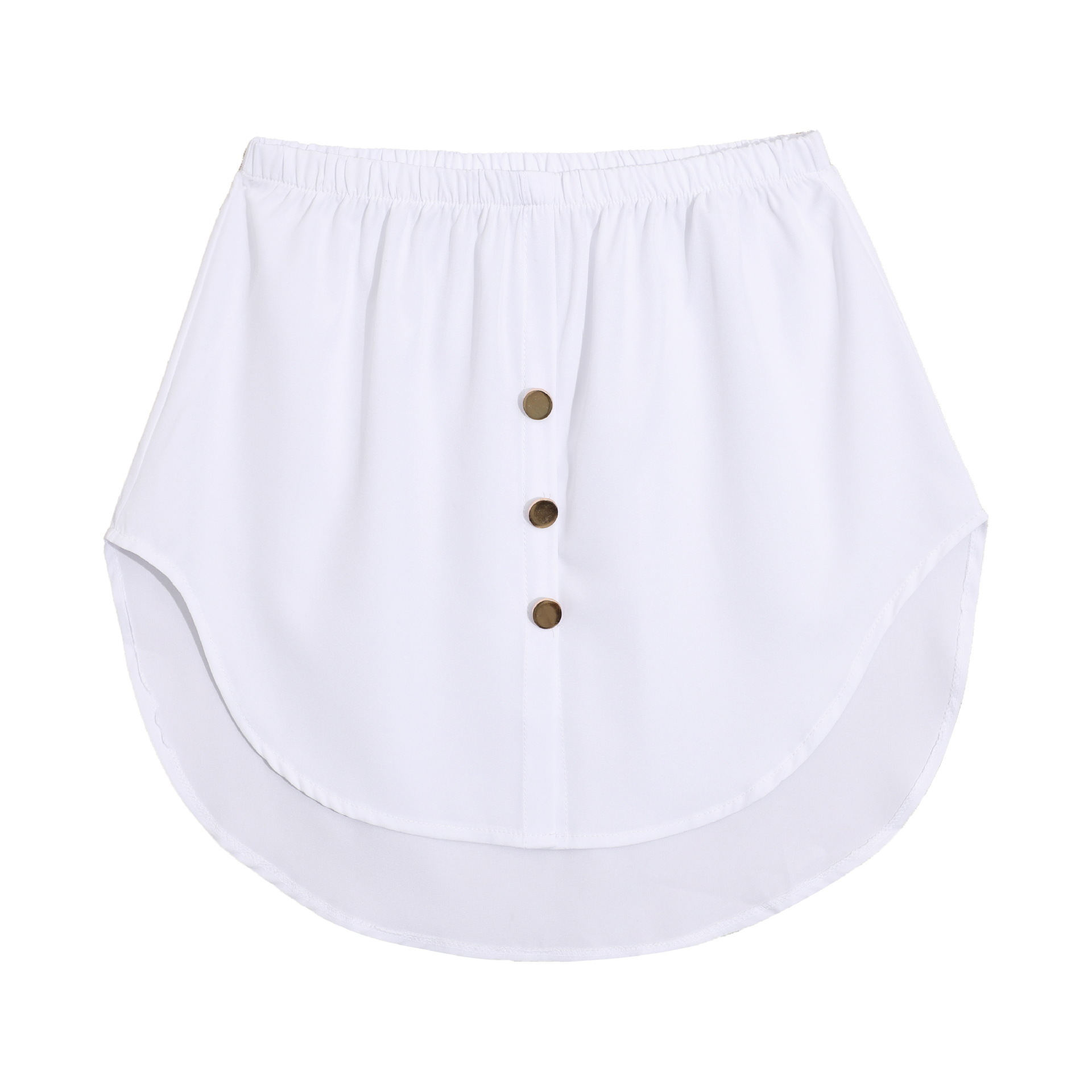 All-matching new shirt fake hem sweater with women's inner Korean style A- line skirt cover fart curtain