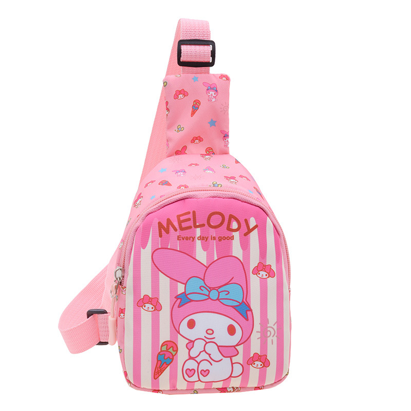 2024 New Children's Bag Ins Korean Spring and Summer Cartoon Chest Bag for Boys and Girls Lightweight Fashion Travel Crossbody Backpack