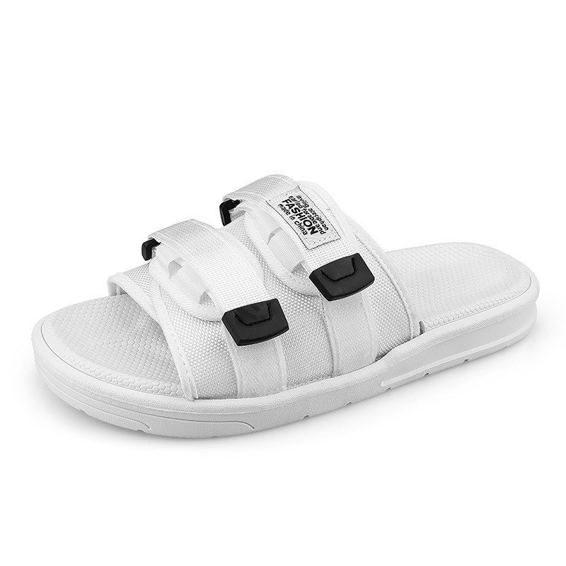 2024 Summer new beach slippers outdoor flip-flops non-slip deodorant Korean style personalized men's sandals fashionable outdoor wear
