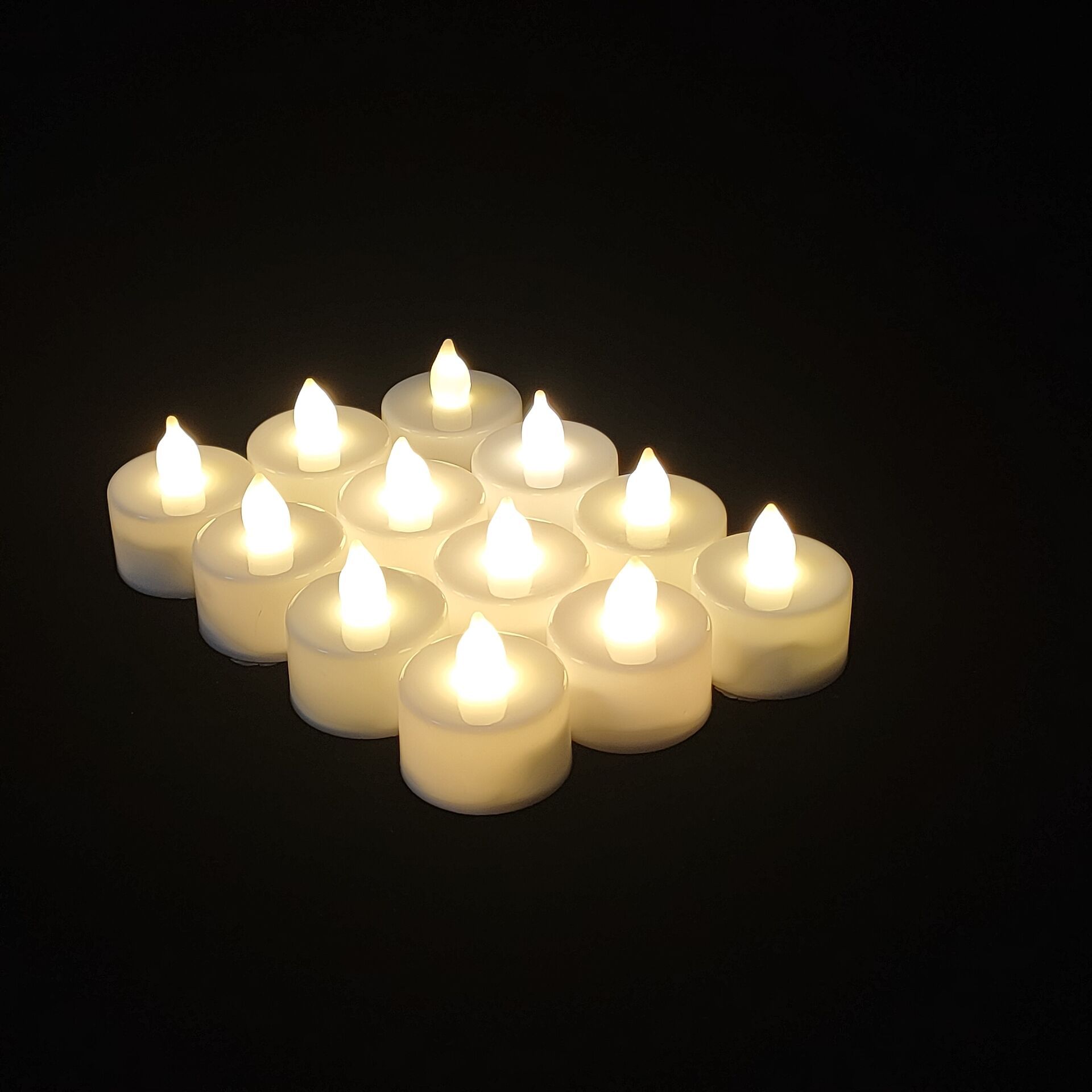Stall supply led electronic candle colorful battery transparent small tea wax wedding simulation candle wholesale Creative lamp