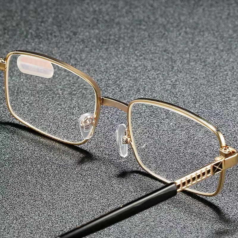 東海水晶ガラス老眼鏡全枠金色男女史同モデル老眼鏡ファッション|undefined