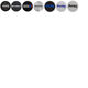 Factory wholesale 45mm car wheel hub stickers VOLK RAYS ENKEI SSR wheel hub cover personalized modification stickers