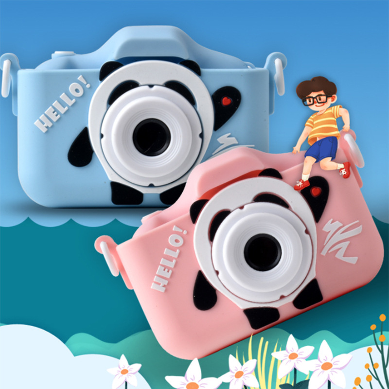 Cross-Border Children's Digital small SLR camera front and back HD double-camera cartoon mini camera