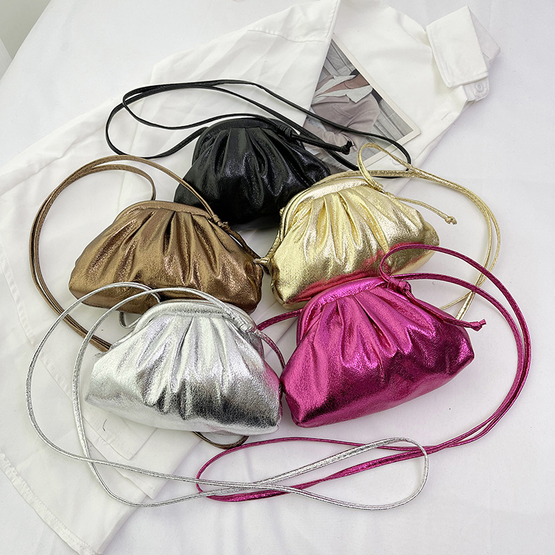 French Folded Bag Women's 2023 New Trendy Fashionable Internet Celebrity Dumpling Bag Trendy Casual Western Style Shoulder Crossbody Bag