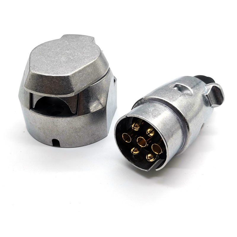 aluminum alloy 7-Core plug socket 7-core round bottom socket trailer plug socket