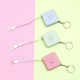 1.5 meters North European style Square key chain automatic telescopic ruler Mini small tape measure measuring garment tape measure measuring body three-way ruler