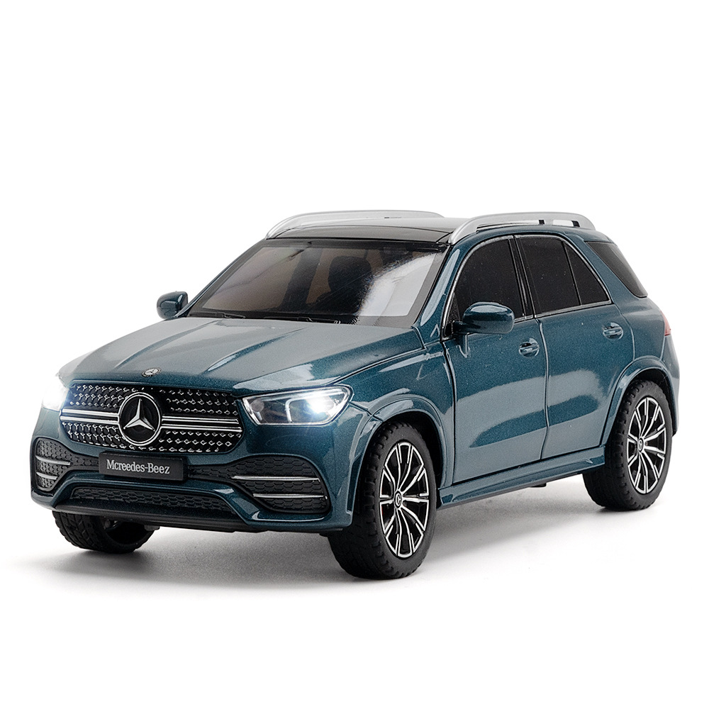 （泡沫盒裝）仿真1比24大奔GLE合金越野汽車模型擺件兒童玩具批發