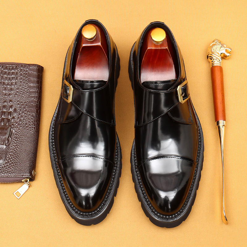 Heißer verkauf high-grade patent leder glänzend leder schuhe männer schaffell innen leder drei-joint dicken sohlen formale tragen Mengke schuhe_voghion.com