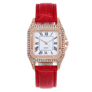 TikTok New Fashion Watch Women's Wine Barrel Square Belt Women's Watch Women's Watch Students Korean Style Casual Watch