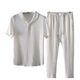 Summer New Trendy suit Men's Thin Korean-style Short-sleeved Trousers Fashionable Casual Light Luxury All-match Sports suit