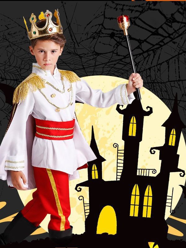 Halloween Kids King Prince Dress Boy cosplay Prince Show cosplay King Show Costume