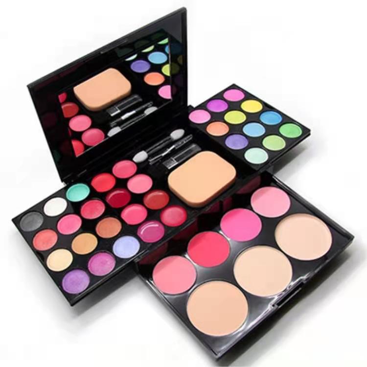 Cross-border ADS aidisi 6328 makeup eyeshadow plate 39 Color Eyeshadow plate lipstick powder cake lipstick makeup suit