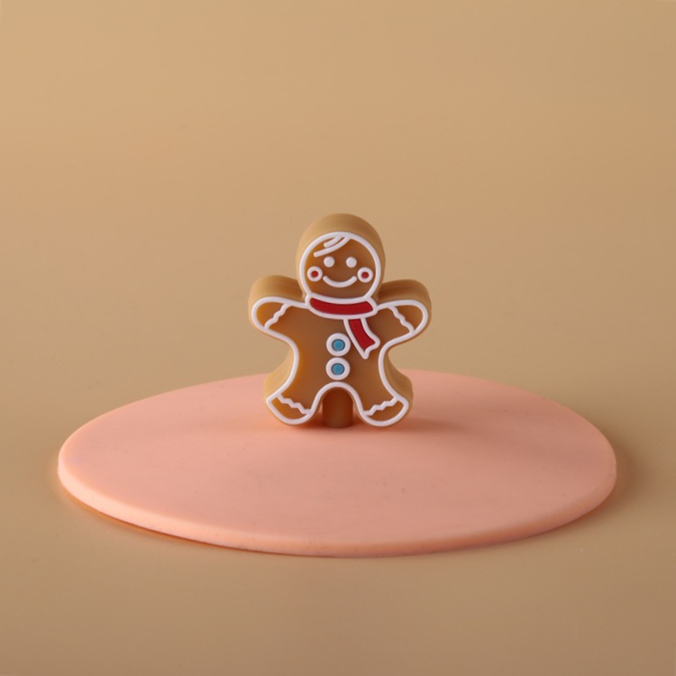 Frosted Cup Lid Silicone Water Cup Lid Accessories Round Cartoon Glass Ceramic Dust-proof Home Use