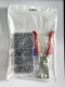 Iron pliers +100 pair of boxed silver buttons