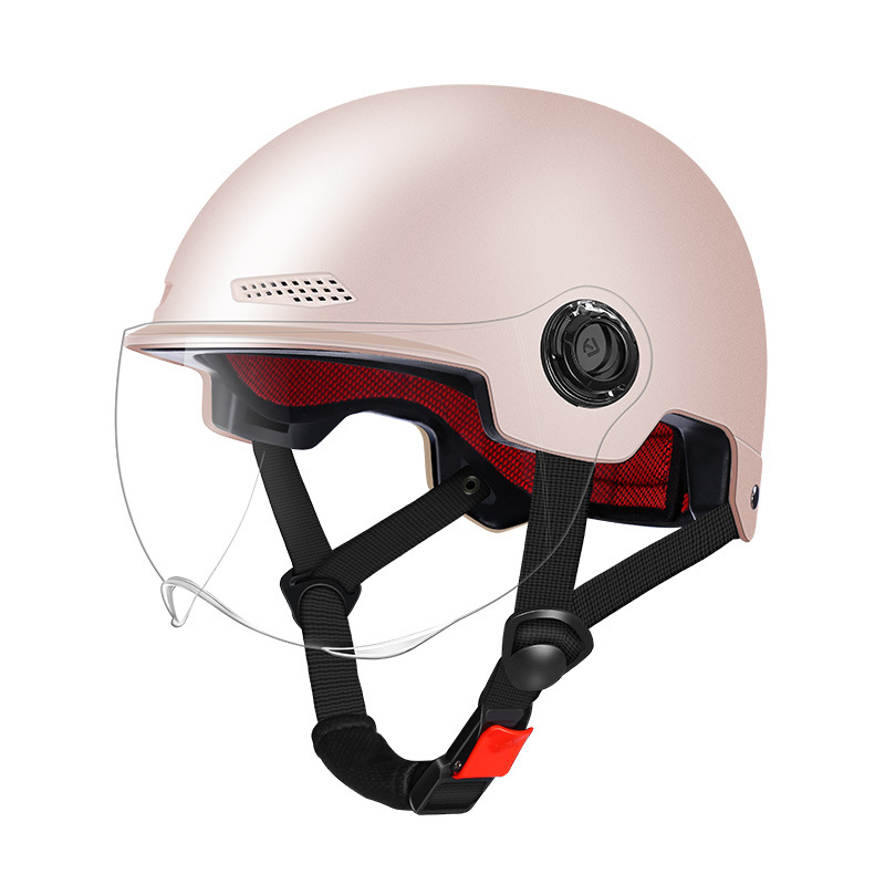 3c Certification Helmet Electric Car Men's And Women's New National Standard Summer Sunscreen Helmet Solid Color Four Seasons Half Helm_voghion.com