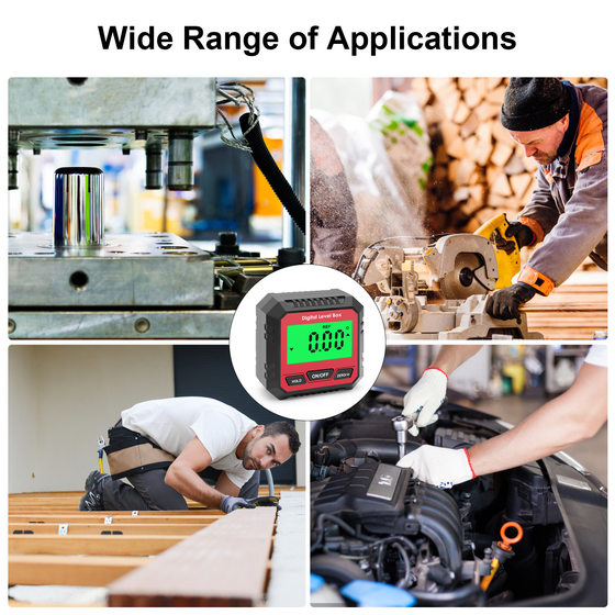 Cross-border electronic digital display inclinometer magnetic horizontal angle ruler mini protractor slope meter angle measurement