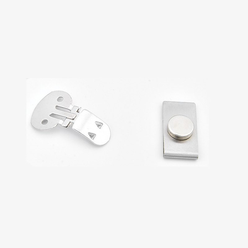 Magnetic suction tie clip personalized laser anti-wrinkle seamless shirt magnet suction buckle anti-floating invisible placket fixed buckle