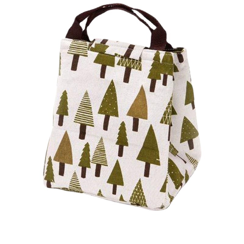 Handheld Lunch Box Bag Aluminum Foil Thickened Handheld Lunch Bag Canvas Lunch Box Bag Lunch Box Bag Insulation Bag