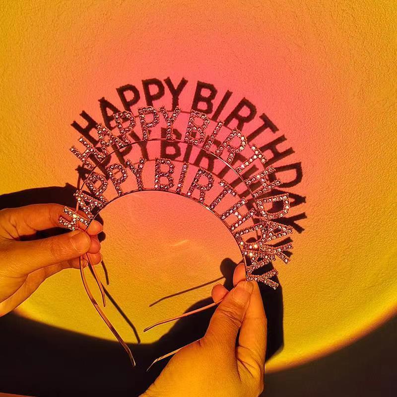 Factory Direct birthday party headband high-grade rhinestone goddess headband Crown atmosphere dress up headdress headband