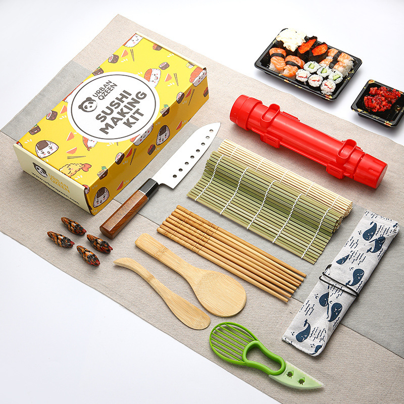 Amazon Sushi Roll Mat Making Tools Home Creative Tools Sushi Curtain Rice Ball Mold Kitchen Tools Set