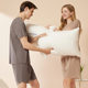 Cool Couple Pajamas Women's Round Neck Short-sleeved Pajama Pants Set Summer Shorts Men's Thin Seamless Ice Silk Home Clothes